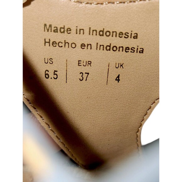 ALDO Terisa Wedge Light Blue Leather Wood Heel Boho Lace Up Sandal Sz 6.5 - Picture 2 of 6